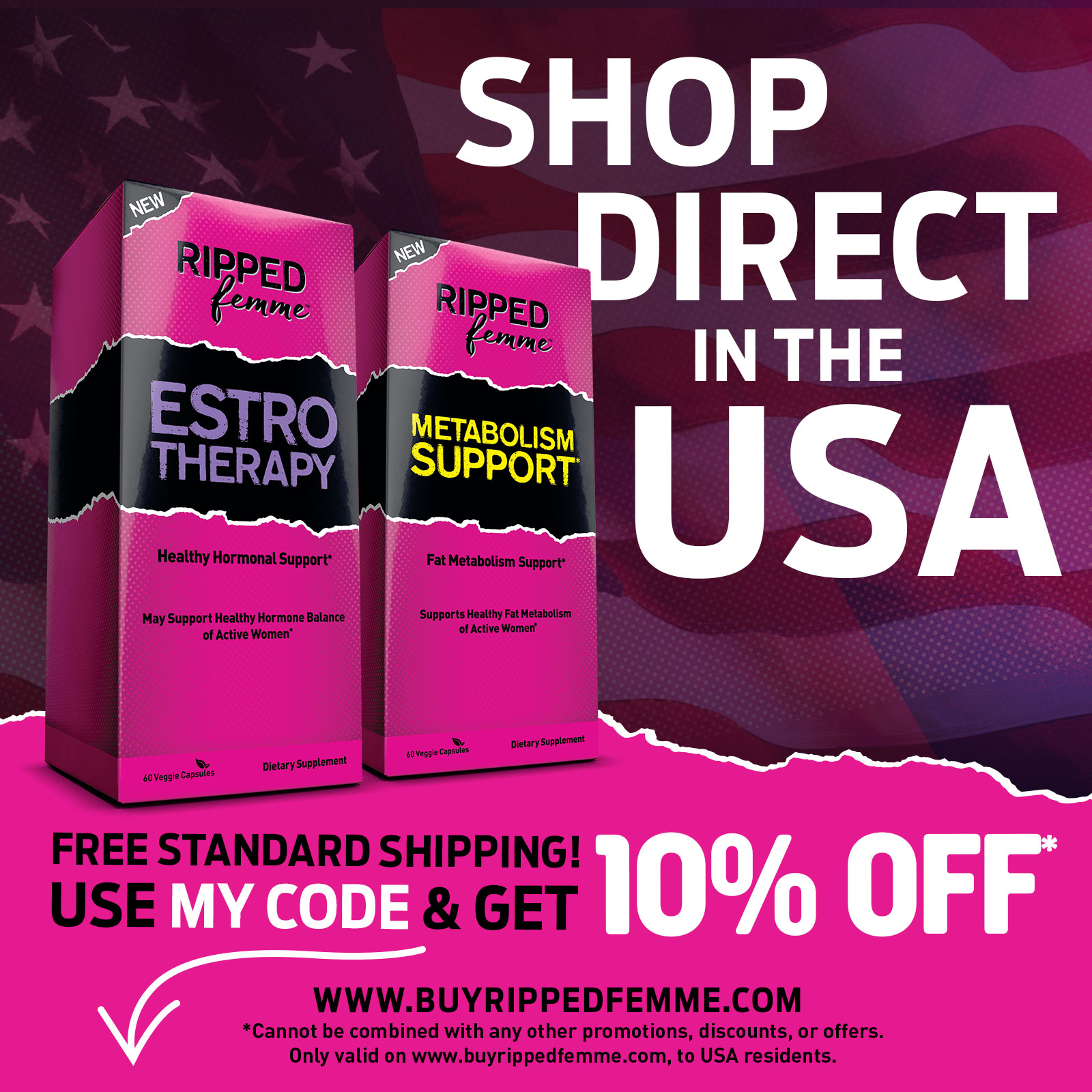 Ripped Femme Discount Code For USA ...